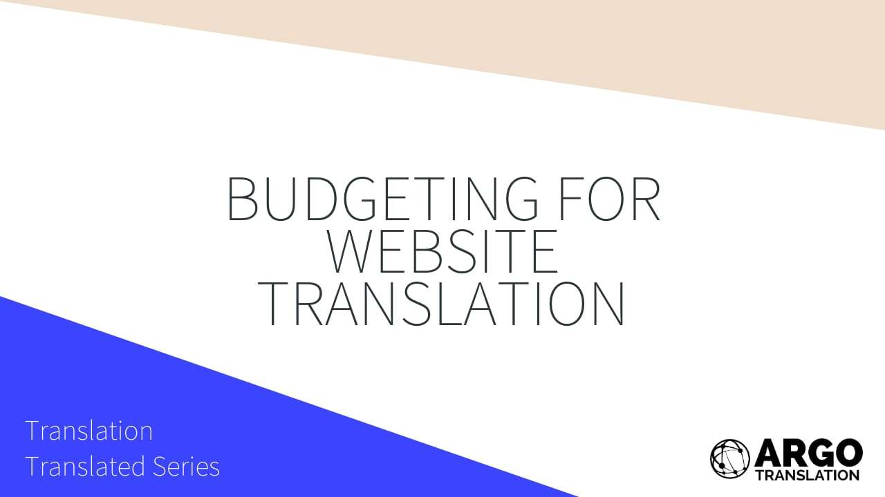 Budgeting for Website Translation