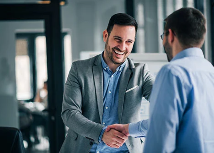 Professional Handshake in Modern Office 1