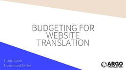 Budgeting for Website Translation video thumbnail