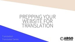 Prepping Your Website for Translation video thumbnail